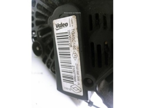 2606272B ALTERNADOR RENAULT MEGANE III Fastback (BZ0_)|Desguaces La Cabaña