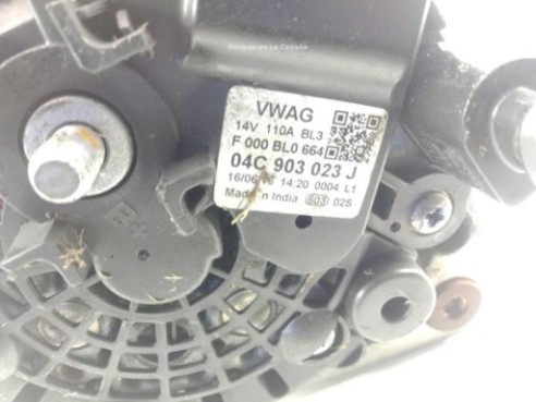 04C903023J ALTERNADOR SKODA FABIA III (NJ3)|Desguaces La Cabaña