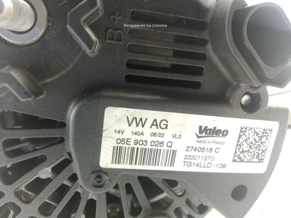 05E903026Q ALTERNADOR CUPRA FORMENTOR (KM7)|Desguaces La Cabaña