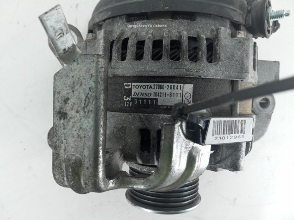 2706026041 ALTERNADOR TOYOTA RAV 4 IV (_A4_)|Desguaces La Cabaña