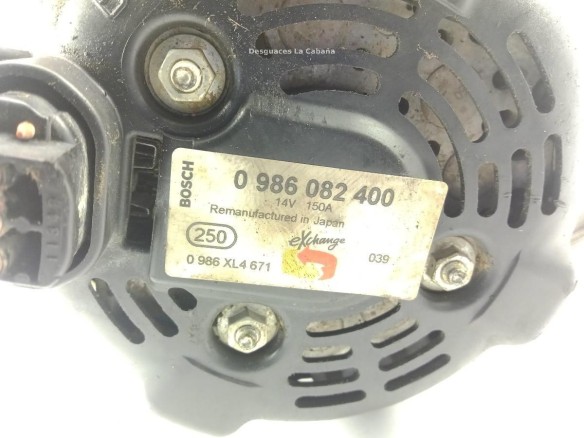 0986082400 ALTERNADOR LAND ROVER RANGE ROVER SPORT (L320)|Desguaces La Cabaña