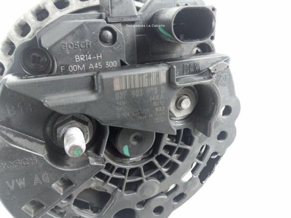 03L903023D ALTERNADOR SEAT LEON (1P1)|Desguaces La Cabaña