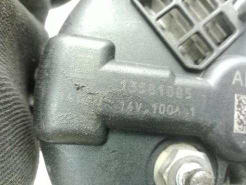 13581885 ALTERNADOR OPEL ASTRA J (P10)|Desguaces La Cabaña