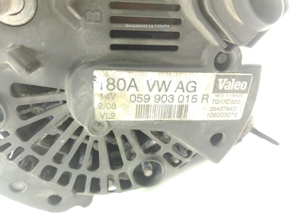 059903015R ALTERNADOR AUDI A6 (4F2, C6)|Desguaces La Cabaña