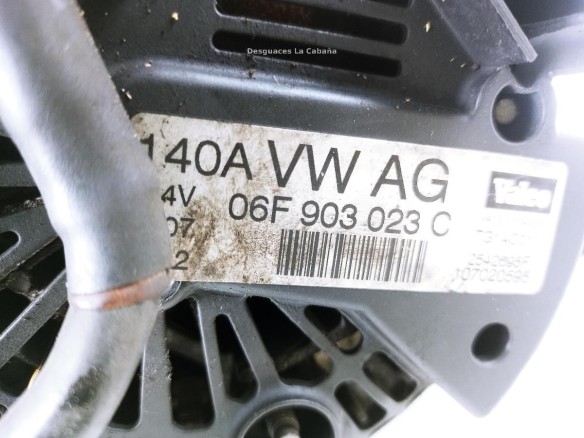 06F903023F ALTERNADOR VW GOLF V (1K1)|Desguaces La Cabaña