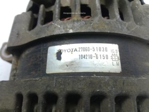 2706051030 ALTERNADOR TOYOTA LAND CRUISER 200 (_J2_)|Desguaces La Cabaña