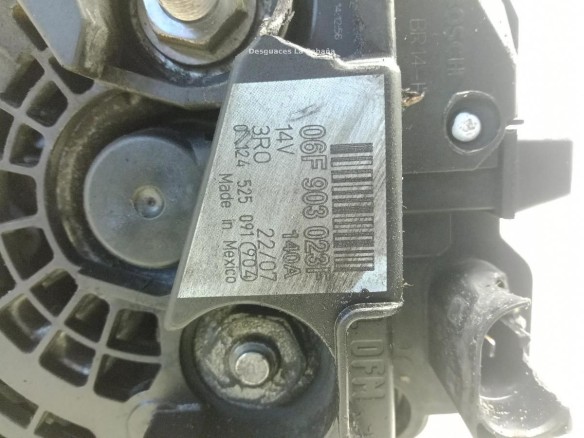 06F903023F ALTERNADOR VW JETTA III (1K2)|Desguaces La Cabaña