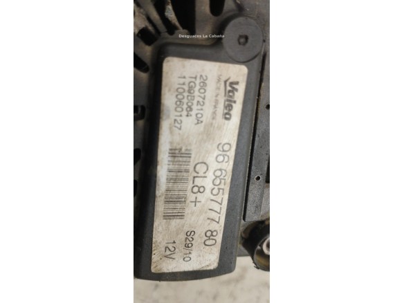 9665577780 ALTERNADOR PEUGEOT 206+ (T3E)|Desguaces La Cabaña