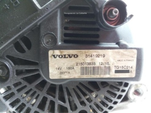 215013833 ALTERNADOR VOLVO V40 Fastback (525, 526)|Desguaces La Cabaña
