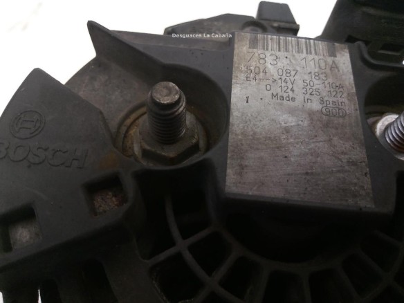 504087183 ALTERNADOR FIAT DUCATO Furgón (250_, 290_)|Desguaces La Cabaña
