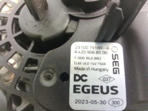 231007518R ALTERNADOR RENAULT MEGANE IV (B9A/M_)|Desguaces La Cabaña