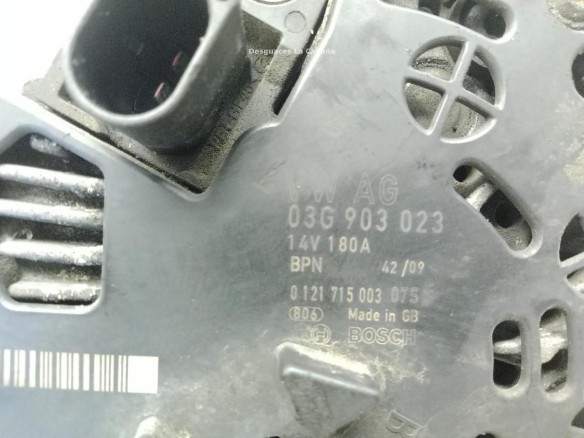 03G903023 ALTERNADOR VW PASSAT (3C2)|Desguaces La Cabaña
