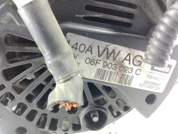 06F903023C ALTERNADOR SEAT LEON (1P1)|Desguaces La Cabaña