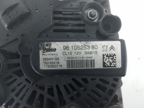 9810525380 ALTERNADOR CITROEN BERLINGO (B9)|Desguaces La Cabaña