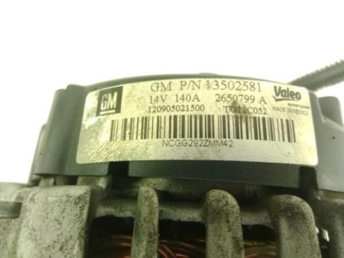13502581 ALTERNADOR OPEL INSIGNIA A (G09)|Desguaces La Cabaña