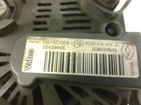 8200404459E ALTERNADOR NISSAN PRIMASTAR Autobús (X83)|Desguaces La Cabaña