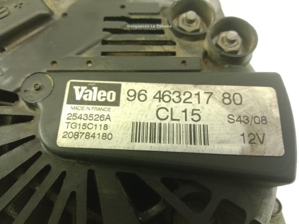 9646321780 ALTERNADOR CITROEN C4 Grand Picasso I (UA_)|Desguaces La Cabaña