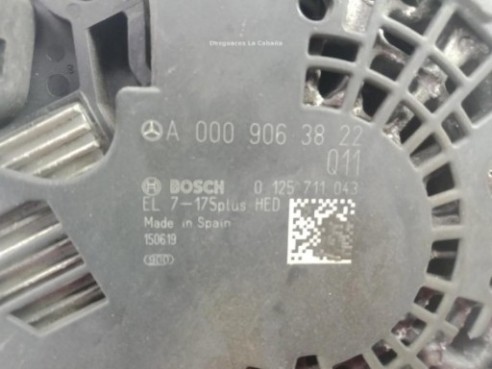 A0009063822 ALTERNADOR MERCEDES BENZ CLASE B (W246, W242)|Desguaces La Cabaña