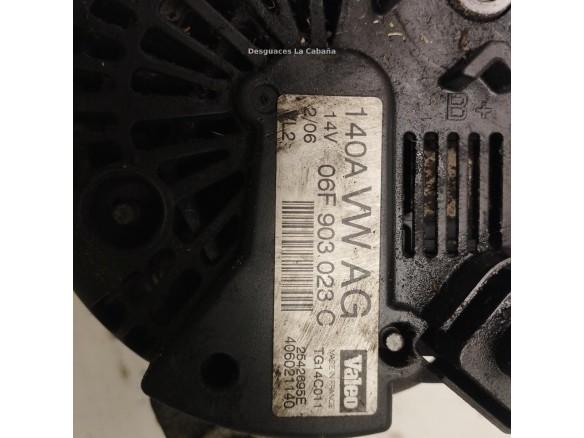 06F903023C,2542695E, ALTERNADOR SKODA OCTAVIA II (1Z3)|Desguaces La Cabaña