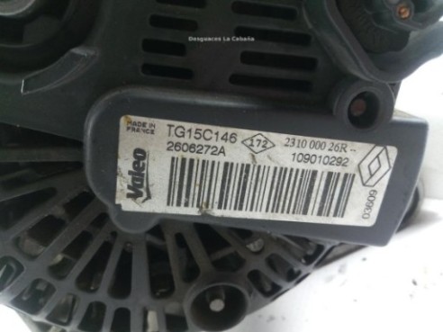 231000026R ALTERNADOR RENAULT MEGANE III Fastback (BZ0_)|Desguaces La Cabaña