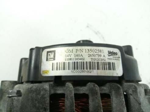 13502581 ALTERNADOR OPEL INSIGNIA A (G09)|Desguaces La Cabaña