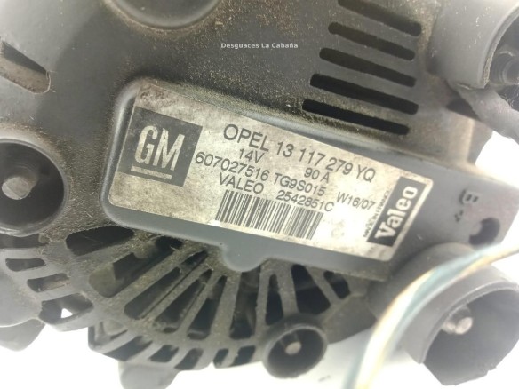 13117279YQ ALTERNADOR OPEL COMBO Furgón/ranchera familiar|Desguaces La Cabaña
