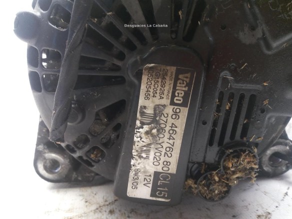 9646476280 ALTERNADOR PEUGEOT 1007 (KM_)|Desguaces La Cabaña