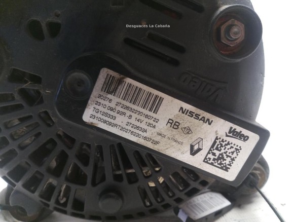 231009092R 2722632A ALTERNADOR DACIA SANDERO II|Desguaces La Cabaña