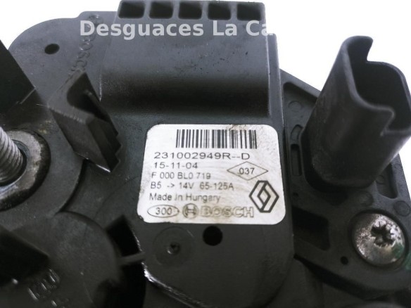231002949R ALTERNADOR DACIA DOKKER Express|Desguaces La Cabaña