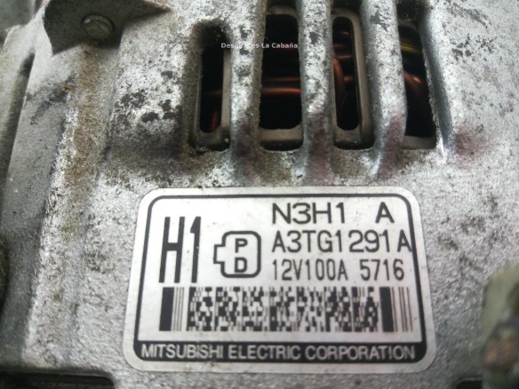 A3TG1291A ALTERNADOR MAZDA RX-8 (SE, FE)|Desguaces La Cabaña