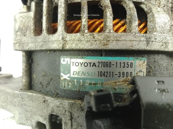 2706011350 ALTERNADOR TOYOTA LAND CRUISER PRADO (_J15_)|Desguaces La Cabaña