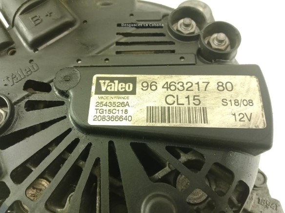 9646321780 ALTERNADOR PEUGEOT 308 (4A_, 4C_)|Desguaces La Cabaña