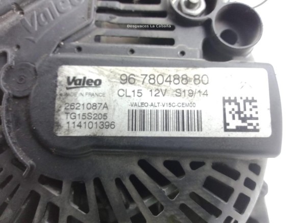 9678048880 ALTERNADOR PEUGEOT EXPERT Furgón (VF3A_, VF3U_, VF3X_)|Desguaces La Cabaña