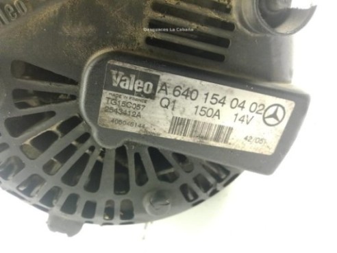 A6401540402 ALTERNADOR MERCEDES BENZ CLASE B (W245)|Desguaces La Cabaña