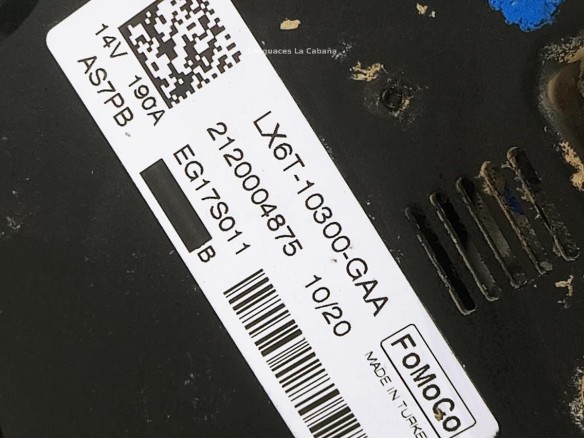 LX6T10300GAA ALTERNADOR FORD KUGA III|Desguaces La Cabaña