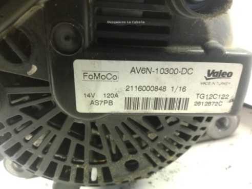 AV6N10300DC ALTERNADOR FORD TOURNEO COURIER Kombi|Desguaces La Cabaña