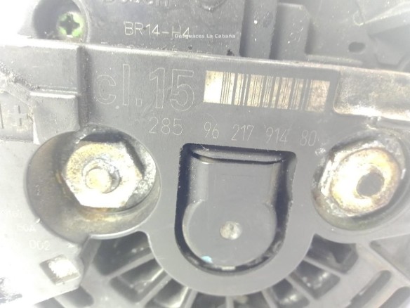 0124615002 ALTERNADOR PEUGEOT 206 Fastback (2A/C)|Desguaces La Cabaña