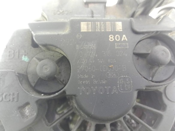 270600D030B ALTERNADOR TOYOTA COROLLA (_E12_)|Desguaces La Cabaña