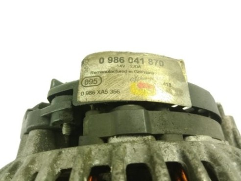 0986041870 ALTERNADOR FORD GALAXY (WGR)|Desguaces La Cabaña