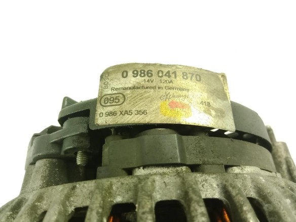 0986041870 ALTERNADOR FORD GALAXY (WGR)|Desguaces La Cabaña