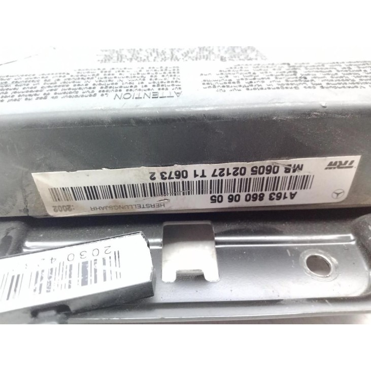 A1638600605 AIRBAG PUERTA LAT DEL DER MERCEDES BENZ CLASE M (W163) |Desguaces La Cabaña