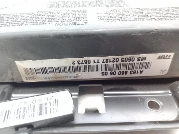 A1638600605 AIRBAG PUERTA LAT DEL DER MERCEDES BENZ CLASE M (W163) |Desguaces La Cabaña