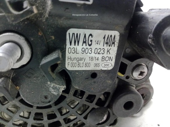 03L903023K ALTERNADOR AUDI A3 (8V1, 8VK)|Desguaces La Cabaña