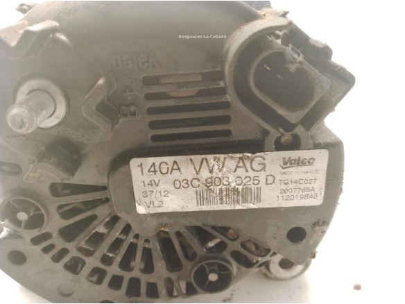 03C903025D ALTERNADOR SEAT LEON (1P1)|Desguaces La Cabaña