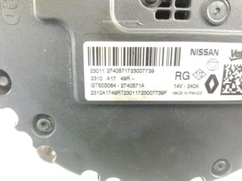 2740571A ALTERNADOR NISSAN QASHQAI III (J12)|Desguaces La Cabaña