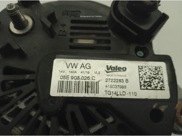 05E903026C ALTERNADOR SEAT ARONA (KJ7)|Desguaces La Cabaña