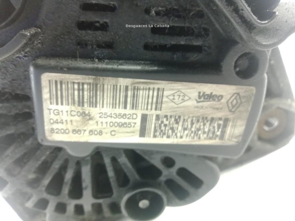 8200667608C ALTERNADOR NISSAN NV200 Furgón/ranchera familiar|Desguaces La Cabaña