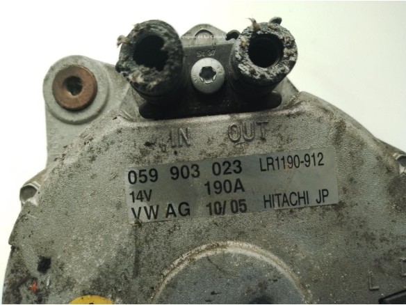 059903023 ALTERNADOR VW PHAETON (3D1, 3D2, 3D3, 3D4, 3D6, 3D7, 3D8, 3D9)|Desguaces La Cabaña