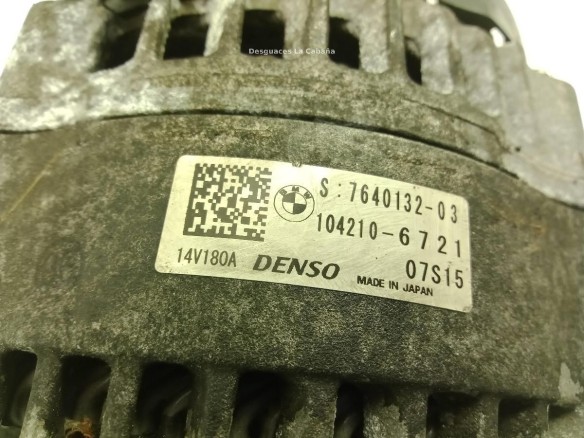 7640132 ALTERNADOR BMW X3 (F25)|Desguaces La Cabaña
