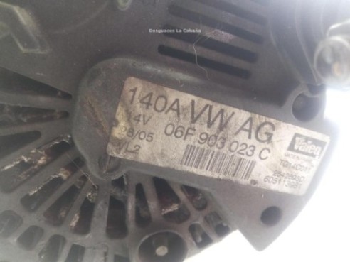 06F903023C ALTERNADOR VW GOLF V (1K1)|Desguaces La Cabaña